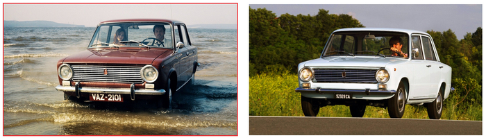 ВАЗ-2101 и Fiat 124