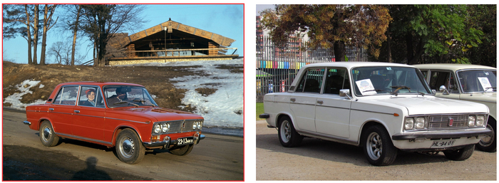 ВАЗ-2103/6 и Fiat 125