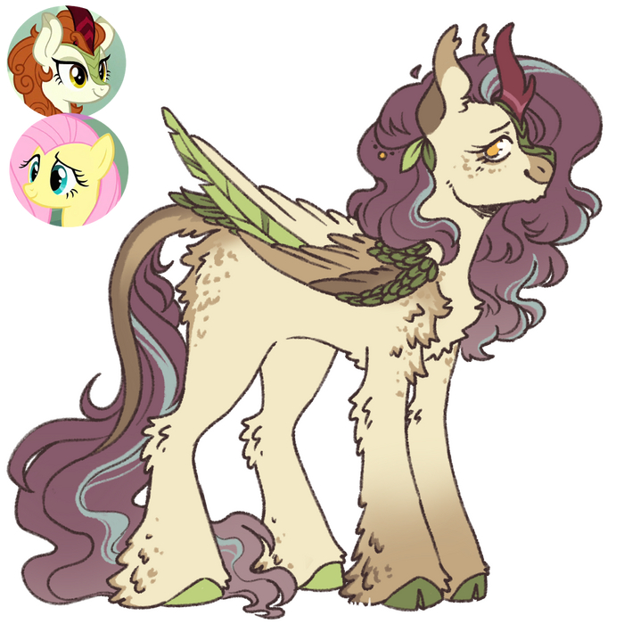  My Little Pony, Ponyart, Original Character, Fluttershy, Autumn Blaze