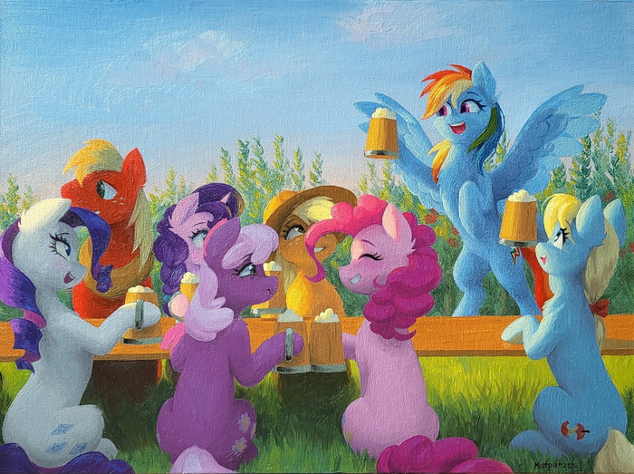 ,  !!! My Little Pony, Big Macintosh, Sugar Belle, Applejack, Pinkie Pie, Rainbow Dash, Rarity, Cheerilee, Original Character
