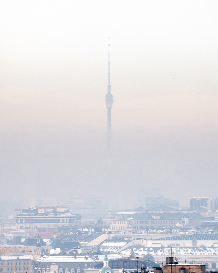 Останкинская в морозной дымке