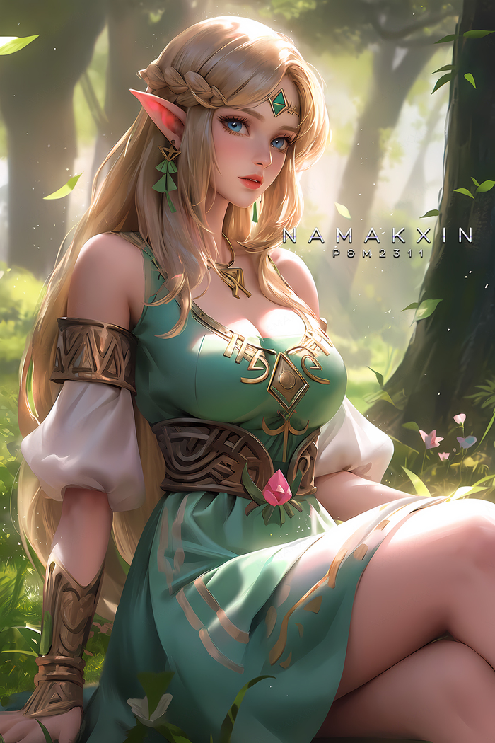  ,  , , Princess Zelda, The Legend of Zelda, , Game Art, 
