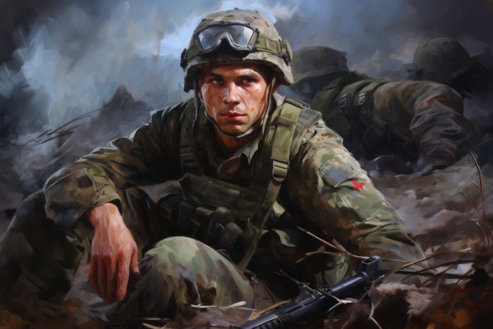 После боя…