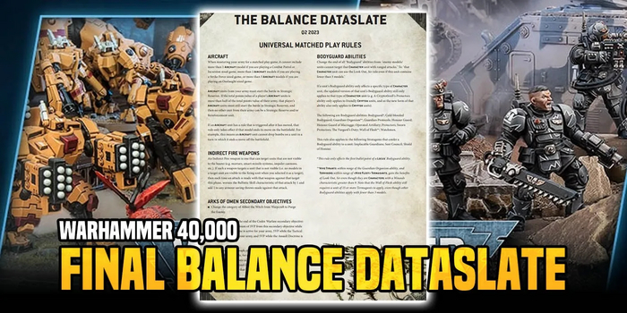 Balance dataslate