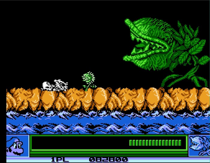 плотоядный цветочек делает ням-ням