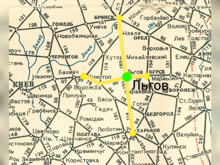 Со Льгова можно было уехать на все четыре стороны.