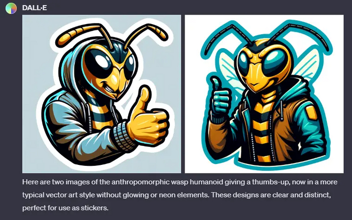 Стикеры начали получаться