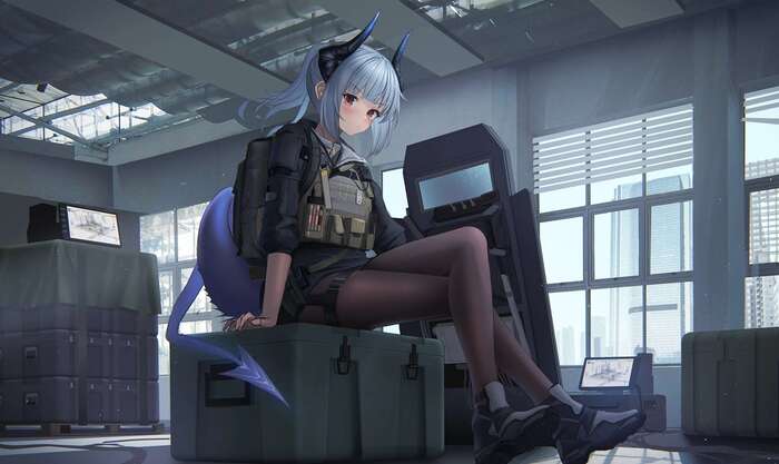 Arknights operators Anime Art, , Arknights, Amiya, Nian, Liskarm, Kaltsit, Chen (Arknights), ,  , 