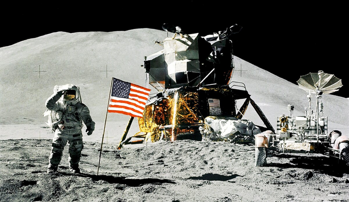 Почему американский флаг не сгорел на Луне? Космос, NASA, Технологии, Космонавтика, Лунная программа, Аполлон 11, Луна, Вакуум, Лунный заговор, Длиннопост, Интересное