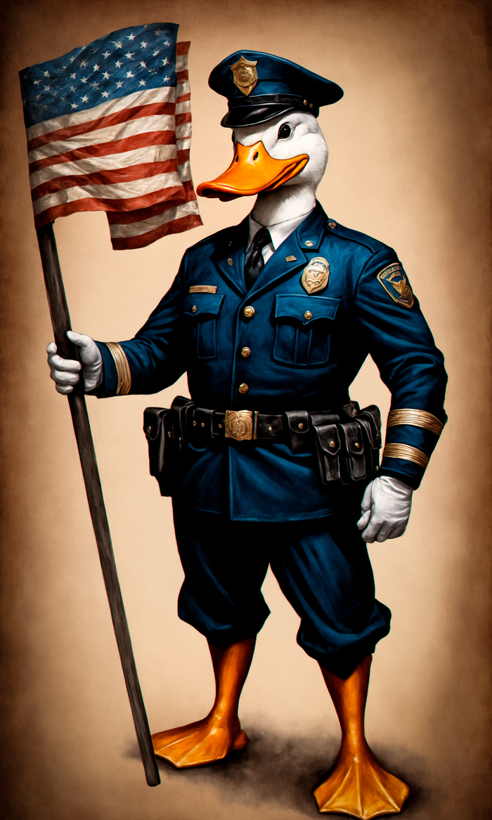 Cop Duck Stable Diffusion,  , , 