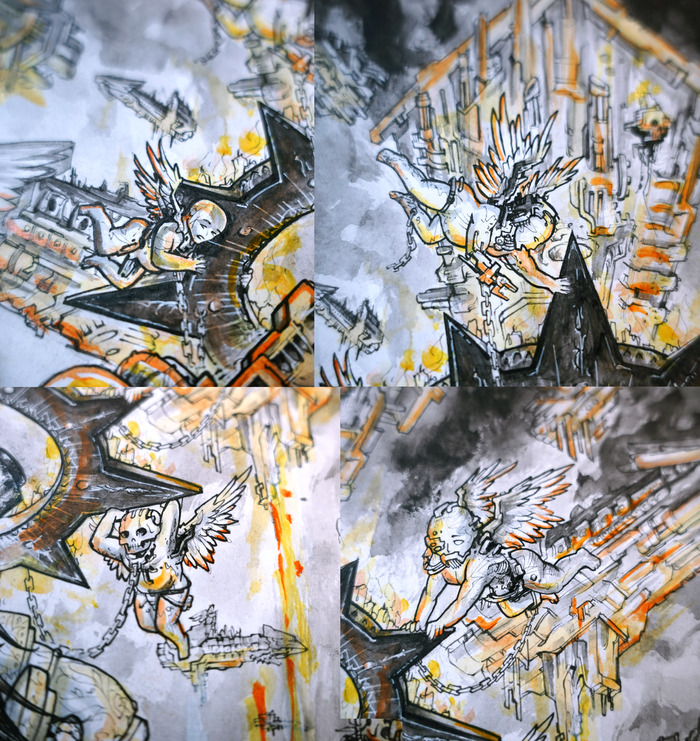 Херувимчики, несущие Железный нимб