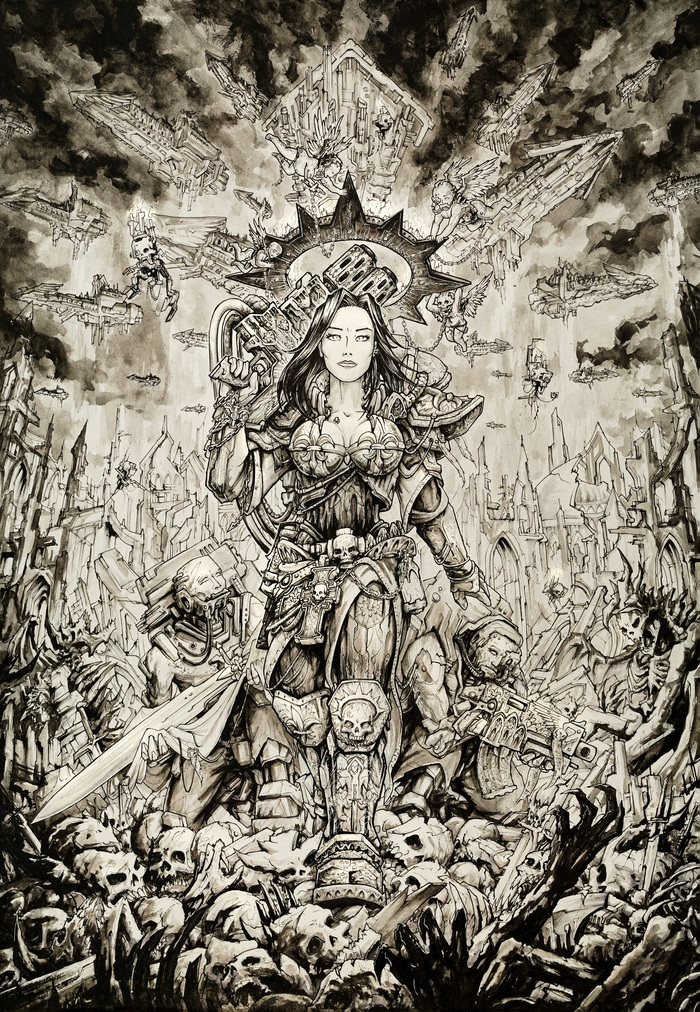 Warhammer 40000 -    , Warhammer 40k, , Adepta Sororitas, Ecclesiarchy, Imperium, Inquisition, Ordo malleus, 