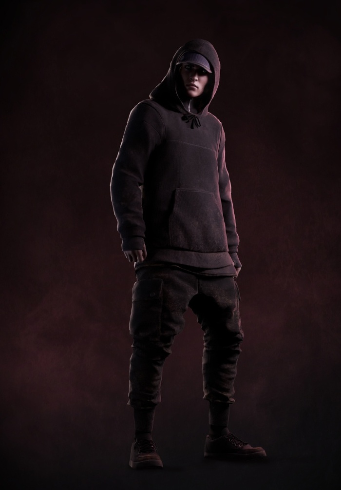 Модель Файр женского пола в одном из одеяний, стилизованного под клан Бану Хаким. У всех кланов есть доступ ко всей экипировке.