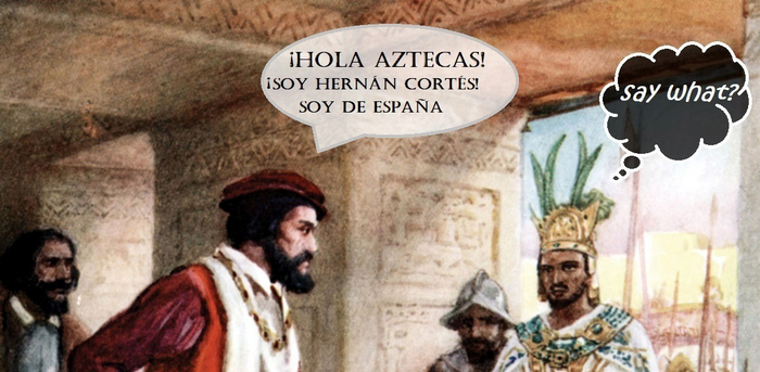 Кстати, что это за перевёрнутые знаки восклицания? А это такая фишка испанского языка: вопросительный и восклицательный знаки пишутся в перевёрнутом виде в начале предложения - так сразу понятно, как интонировать.