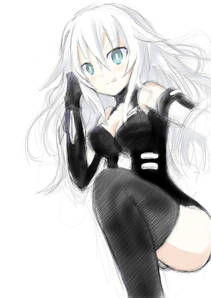 Black Heart Anime Art, Hyperdimension Neptunia, Neptunia, Noire (Black Heart), Black Heart