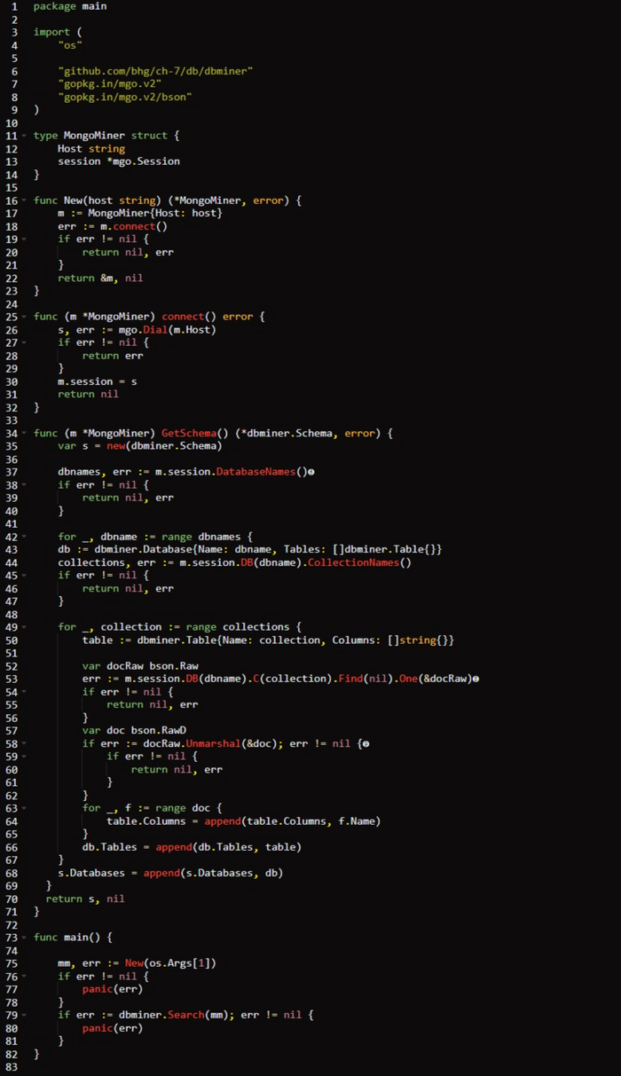   MongoDB /db/mongo/main.go