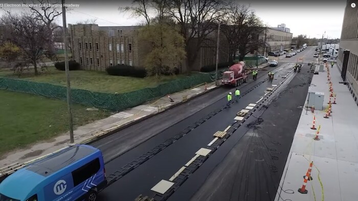 Зарядные передатчики до их монтажа в асфальт