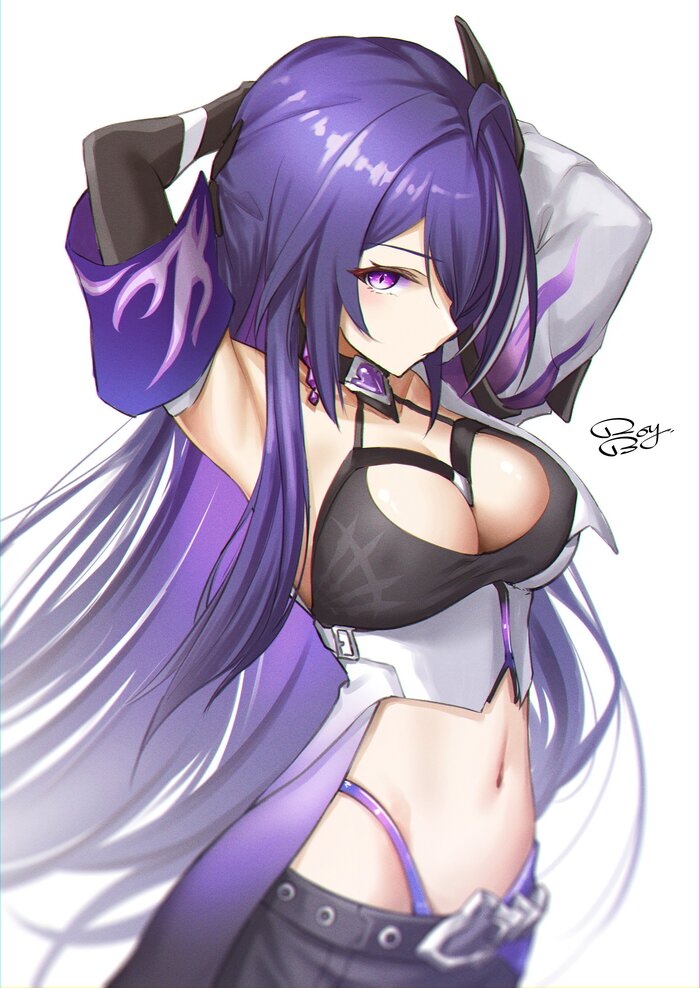   Raiden Shogun Anime Art, Honkai: Star Rail, Acheron (Honkai: Star Rail), Royboy