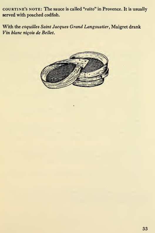 Пруф про название подливки к гребешкам Гран-Лангустье
