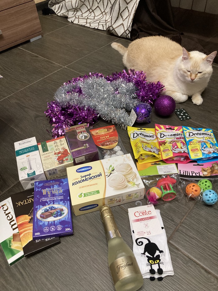 Общий вид подарка и довольный инспектор