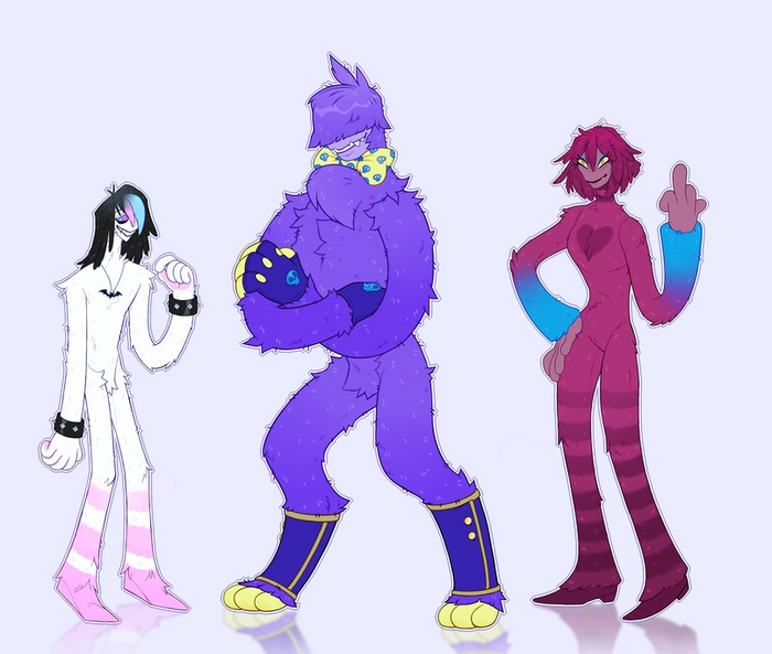 Низкий и тощий. Антро с крупным сложением. Стройный ДРУГ/ПОДРУГА с имитацией груди и бедер.