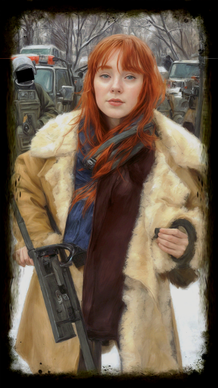 Красивая рыжая тётя