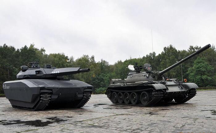 Совместное фото Т-55 и PL-01