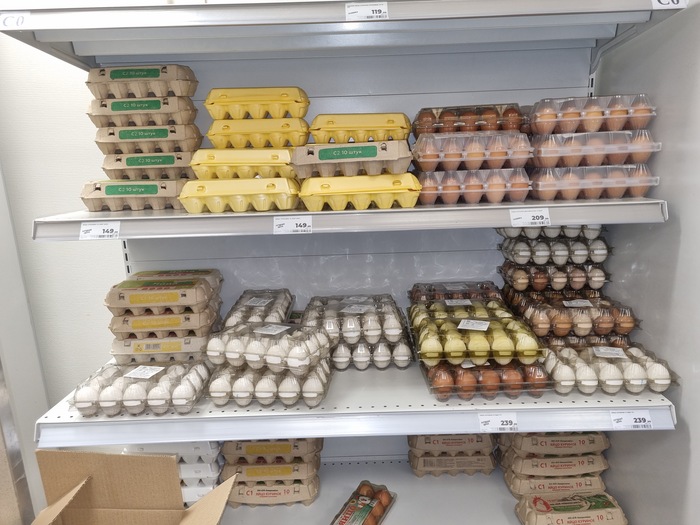 Магнит, стоимость яйца