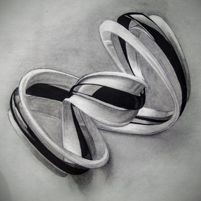 Простой крандаш, маркер.