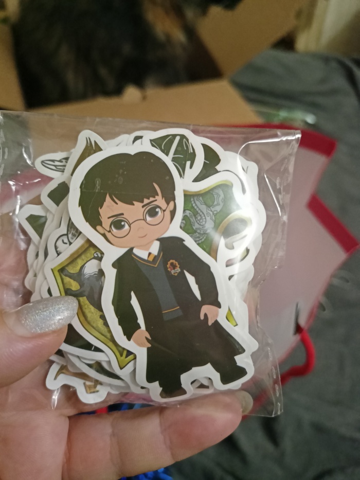 Шикааааааарные стикеры с мультяшечными Гарри Поттерами