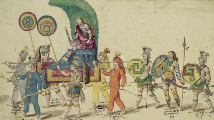 Рисунок процессии герцога Вюртембергского Фридриха I на параде 1599 года / Stiftung Weimar, Museen, inv. KK 207. © Hannes Bertram