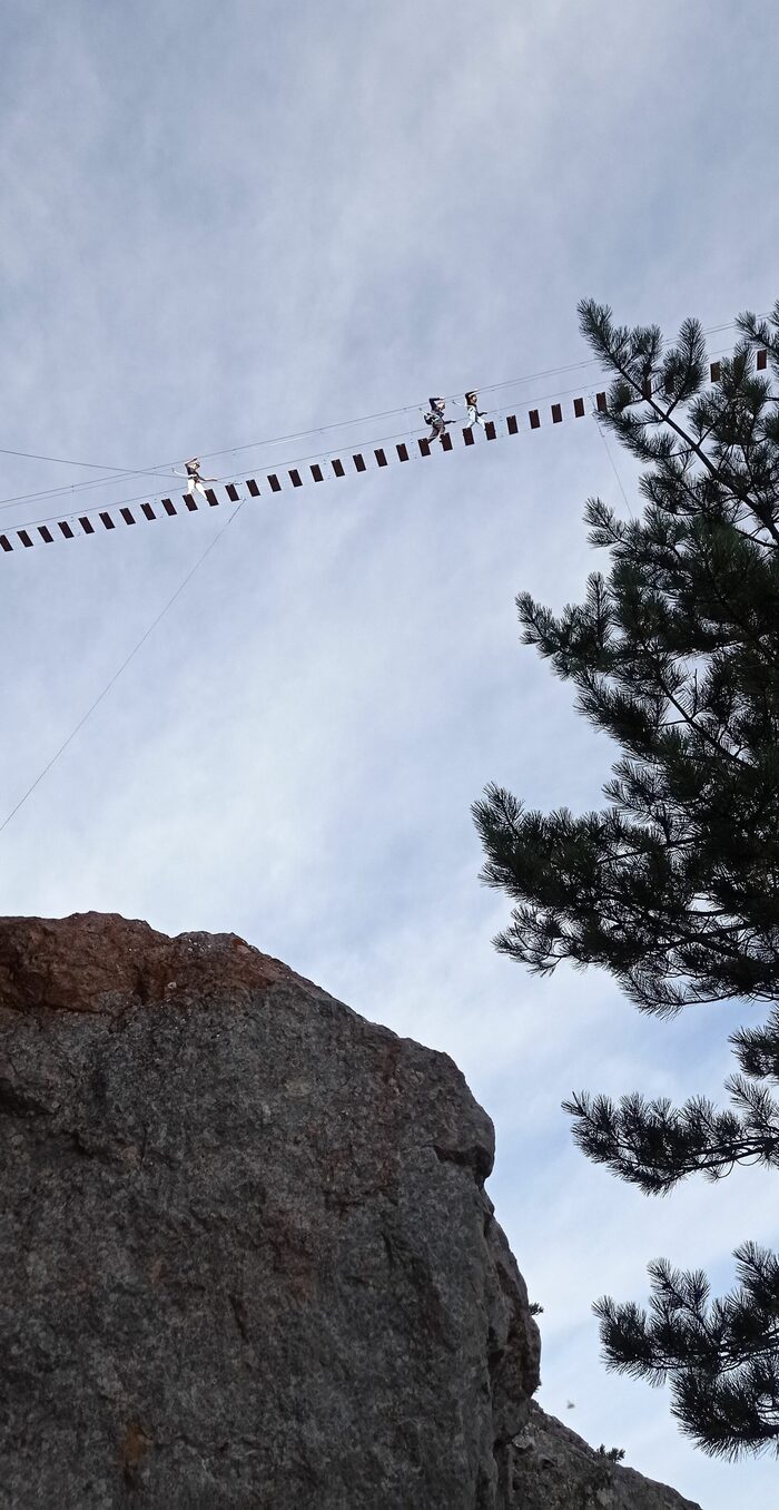 Подвесные мостики на Ай-Петри