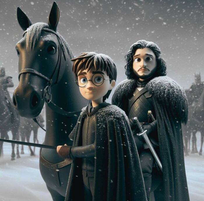 Harry Potter x Game of Thrones  , Midjourney, , ,  ,  ,  , , , Telegram ()