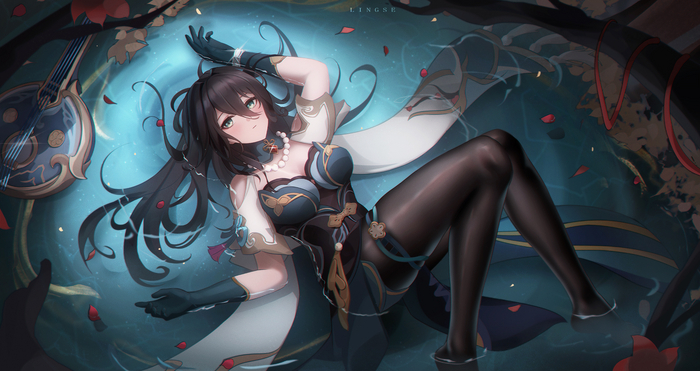 Ruan Mei Anime Art, Honkai: Star Rail, Ruan Mei (Honkai: Star Rail), Ling Dianxia