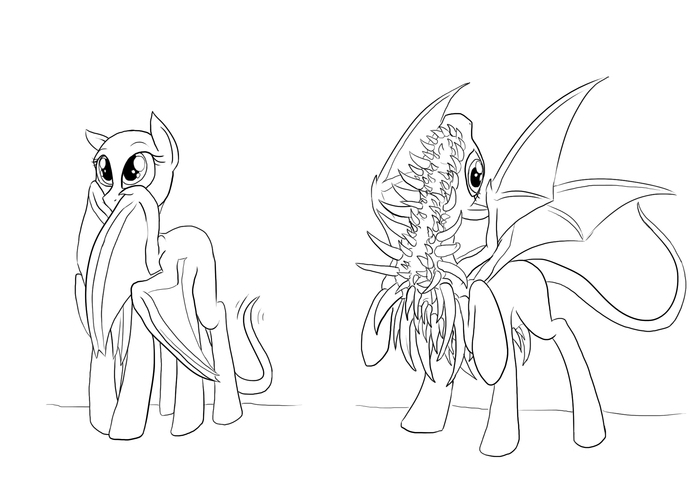   My Little Pony, Dark Souls, , Gaping Dragon, Semi-grimdark