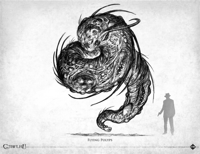 Впервые появляются в повести (The Shadow Out of Time, 1935) на русском известна как «За гранью времен», а так же как «Тень вне времени», «Тень из безвременья», «Тень безвременья», «Тень тьмы времён».