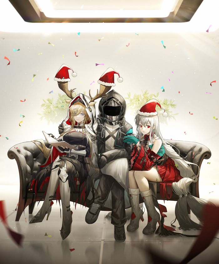  ! , Anime Art, , Arknights, Doctor (Arknights), Viviana (Arknights), Skadi the Corrupting Heart, ,   