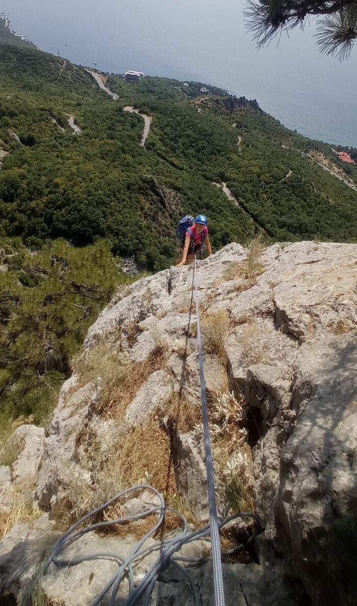 Вылаз после преодоления взлета гребня к R4