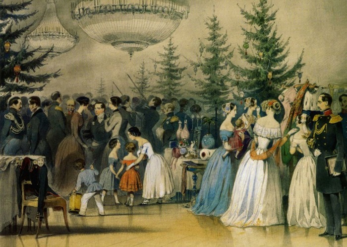 А.Ф. Чернышев "Рождественская ёлка в Аничковом Дворце"