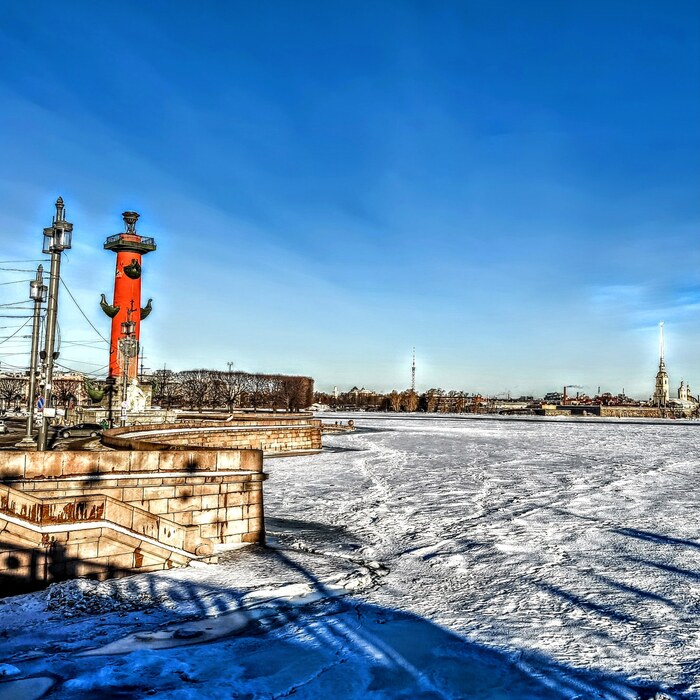 Город на заснеженной неве | Пикабу