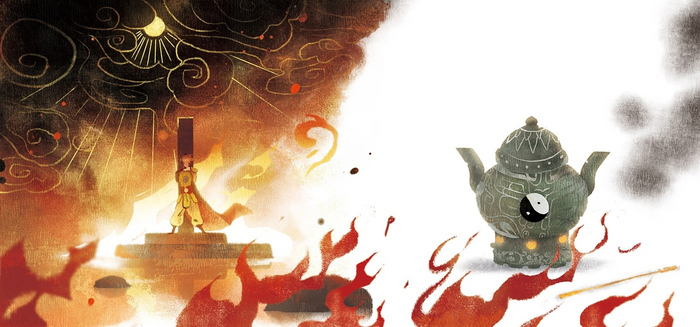 Укуна пытаются казнить различными способами и в итоге приговаривают к сожжению заживо в печи Лао Цзюня.