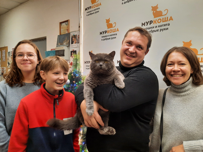 Котик Смурфик уехал домой 16 декабря 2023 года.