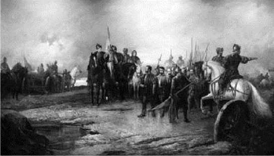 Мануэль Пиколо Лопез. Битва при Вальялар. 1877. Дворец маркиза де Саламанка, Мадрид