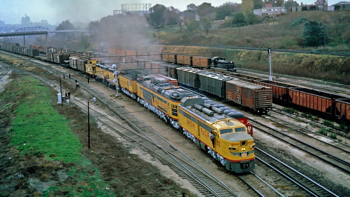 Локомотив американской компании "Union Pacific"