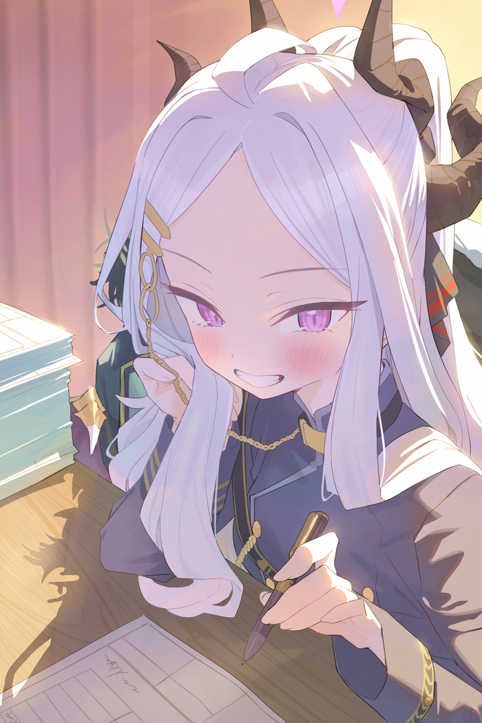      , Anime Art, Blue Archive, Sorasaki Hina,   