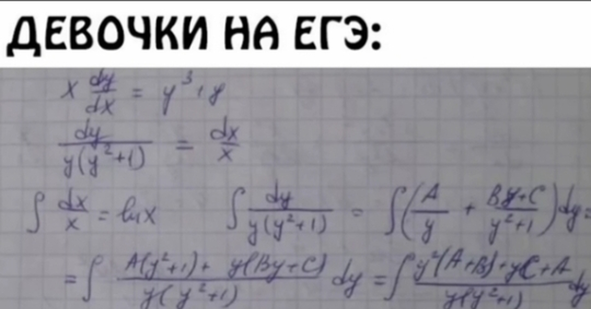 Девочки на ЕГЭ: | Пикабу