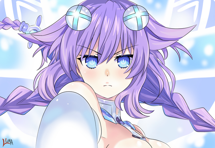 Purple Heart Anime Art, Hyperdimension Neptunia, Neptunia, Neptune, Purple Heart, Lewdkuma