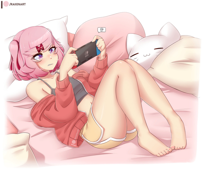  Anime Art, , Doki Doki Literature Club, Natsuki,  , Twitter (), Nintendo Switch