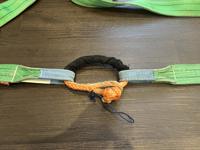 Соединение статических тросов с помощью софт-шакла