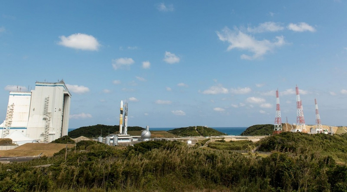 Ракета H-IIA 202 запускается в преддверии миссии IGS-Optical 6 в феврале 2018 года. (Фото: Билл Ингаллс / НАСА)